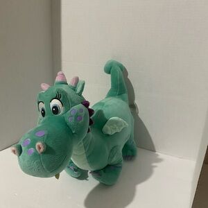 Disney Store Sofia Crackle Dragon Dinosaur Green Blue Plush Stuffed Toy